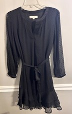 LOFT Black Long Sleeve Dress Size 6