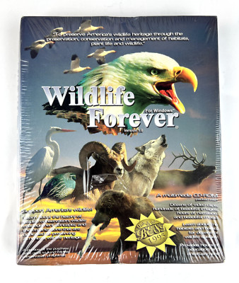 1995 Wildlife Forever Educational Multimedia PC Software Windows 95 CD-ROM