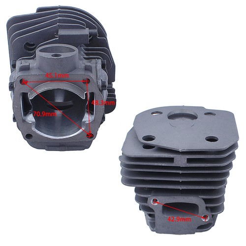 45mm Nikasil Cylinder Piston Kit For Jonsered 2153 2152 2149 2147 2150 2145 Saw - Picture 2 of 9