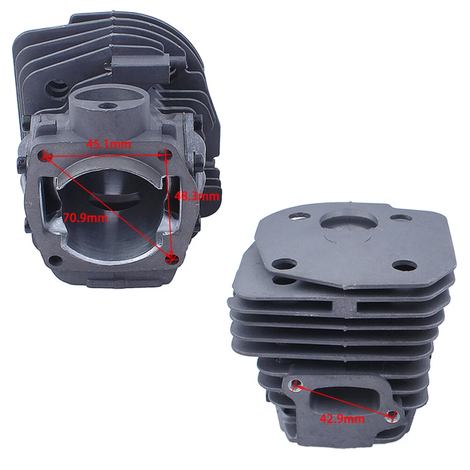 45mm Nikasil Cylinder Piston Kit For Jonsered 2153 2152 2149 2147 2150 2145 Saw - Image 4 of 4