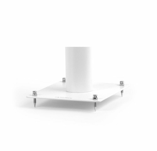 Pair Of Norstone White STYLUM S 28cm High Universal Steel Speaker Stands - Picture 3 of 4