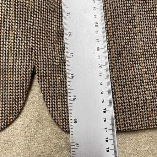 Sullivan Woolley Suit Blazer Jacket 40" Mens Brown Houndstooth Tweed Savile Row - Picture 5 of 6
