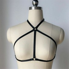 Women Elastic Cage Bra Harness Lingerie Strappy Belt Bandage Cross Hollow Out