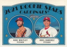 Kodi Whitley / Roel Ramirez 2021 Topps Heritage Baseball Rookie Card #303 RC MLB