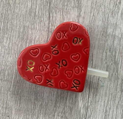 Nora Fleming Red Heart Mini NF XO Rare Retired Valentines