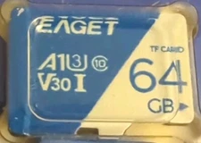 EAGET 64 GB Class 10 U3 V30 Micro SD Memory Card TF FREE 3-5 Days FAST SHIPPING!