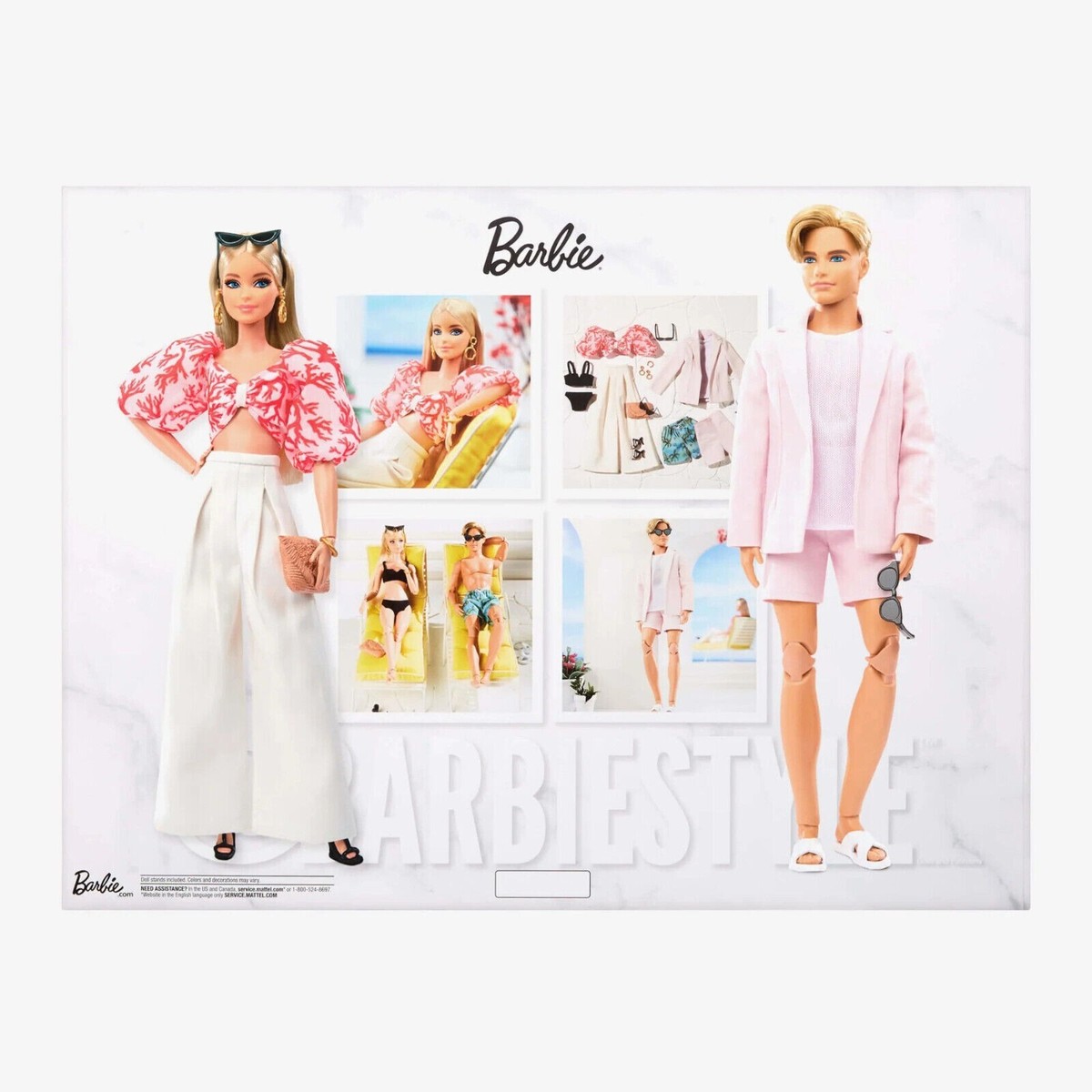 Barbie - fashion ty le taxido アウトフィットセット Barbie And Ken Doll Two-Pack For @Barbiestyle Resort-Wear