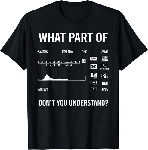 Cool Photography Art For Men Women Camera Photographer Gift Unisex T-Shirt - 第 1/4 張圖片