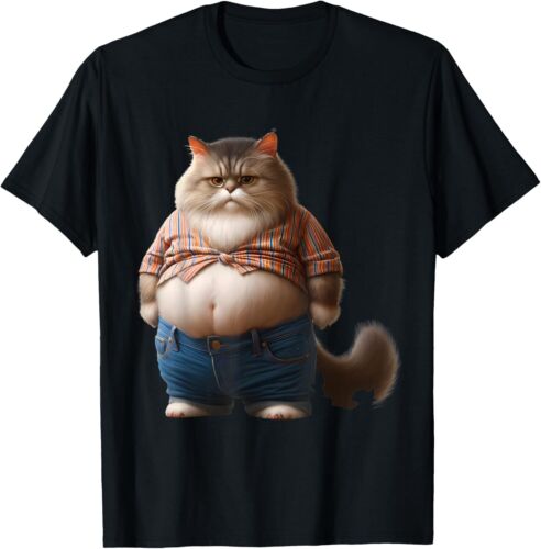 Funny Fat Cat Graphic Fat Kitten Design Chubby Cat Lover T-Shirt Hoodie