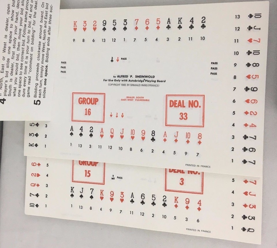 Grimaud Autobridge For Intermediate Players Handheld Game No Cards 1979