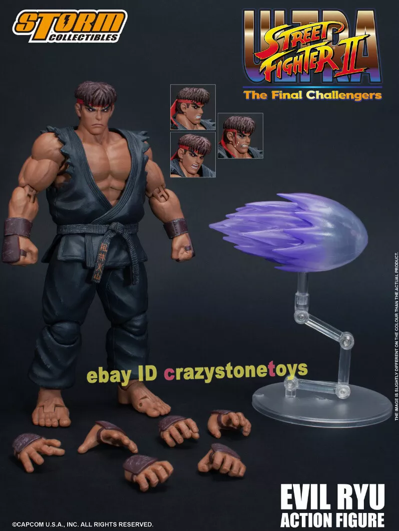 Storm Toys Evil Ryu Street Fighter 1 12 Action Figure Collectible Doll Black Ver