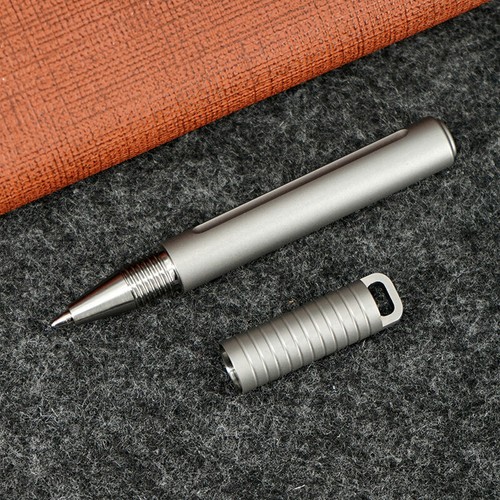 TWOSUN Mini Titanium Alloy Portable Keychain Ball Pen Outdoor EDC Signature Pen - Picture 2 of 10