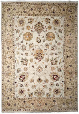 6x8' Beige Vegetable Dyed Chobi Rug 73658