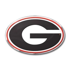 Team ProMark 3D NCAA Georgia Bulldog Emblem Sticker Decal Aluminum 3-3/4" 2-3/8"