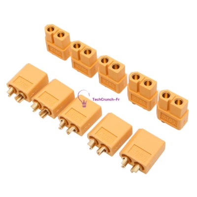 2/5/10Pairs NEW XT60 Male&Female Bullet Connectors Plugs for RC Lipo Battery