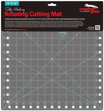 Creative Grids Self-Healing Rotating Rotary Cutting Mat 14in x 14in CGRMATR14