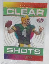 2021 Panini Illusions #CS-11 Brett Favre Clear Shots Emerald