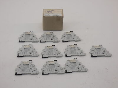 * Lot of 10* Conta-Clip ZPRC6-12-24VAC Relay Terminal Base w/ Finder 34.51.7....