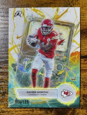 2025 Topps Resurgence - Voltaic Xavier Worthy #VT-24 White Surge Refractor /125