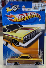 Hot Wheels Muscle Mania GM '12 3/10 '62 Chevy in Gold Walmart Exclusive 103/247