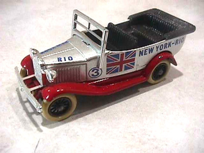 1930 Model A Ford Touring Car - New York - Rio - Lledo Days Gone -Die-Cast Model