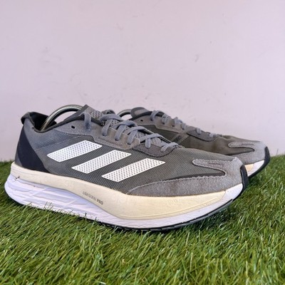 Adidas Turnschuhe Größe 9,5 Herren Grau Carbon Adizero Boston 11 Komfort Laufschuhe