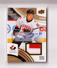 BERKLY CATTON '25 Upper Deck TEAM CANADA juniors AUTOGRAPH PATCH card #/150