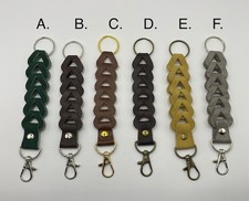Handmade Keychain Leather Hand Strap Loop Braided Look - Great Unique Gifts
