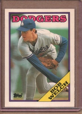 1988 TOPPS TIFFANY BOB WELCH   #118  (NM/MT OR BETTER) CREASE FREE