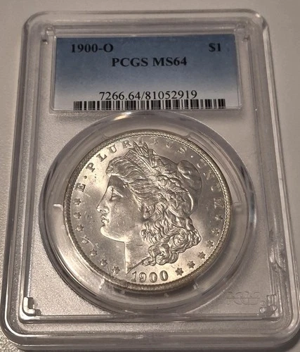 1900-O $1 MORGAN SILVER DOLLAR PCGS MS64