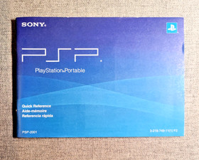 Sony PSP Quick Reference Guide + Safety Guide (PSP-2001) - PlayStation Portable
