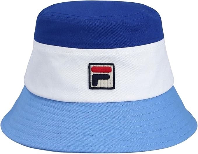 Fila Marco Tri-Colour Bucket Hat with Heritage Logo - Frozen Fjord/Gardenia