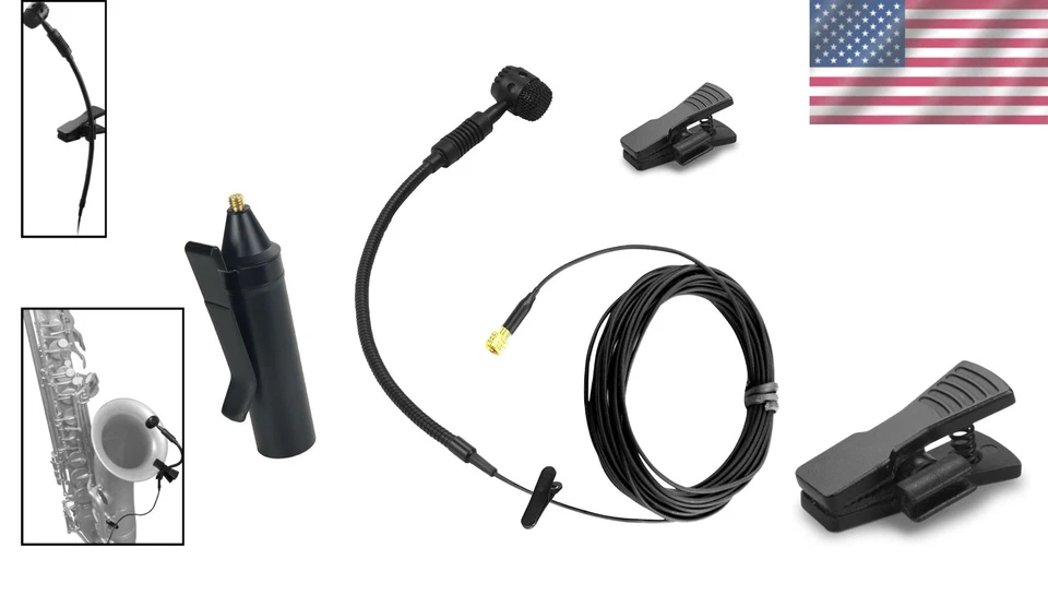 Universal Saxophone Mic with Clip-On Design - Image 2 of 4