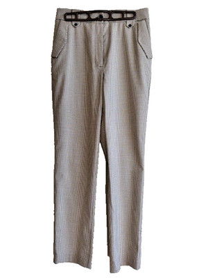 1. STATE women's plaid skinny leg wrinkle free pants w/slash pockets us size 4