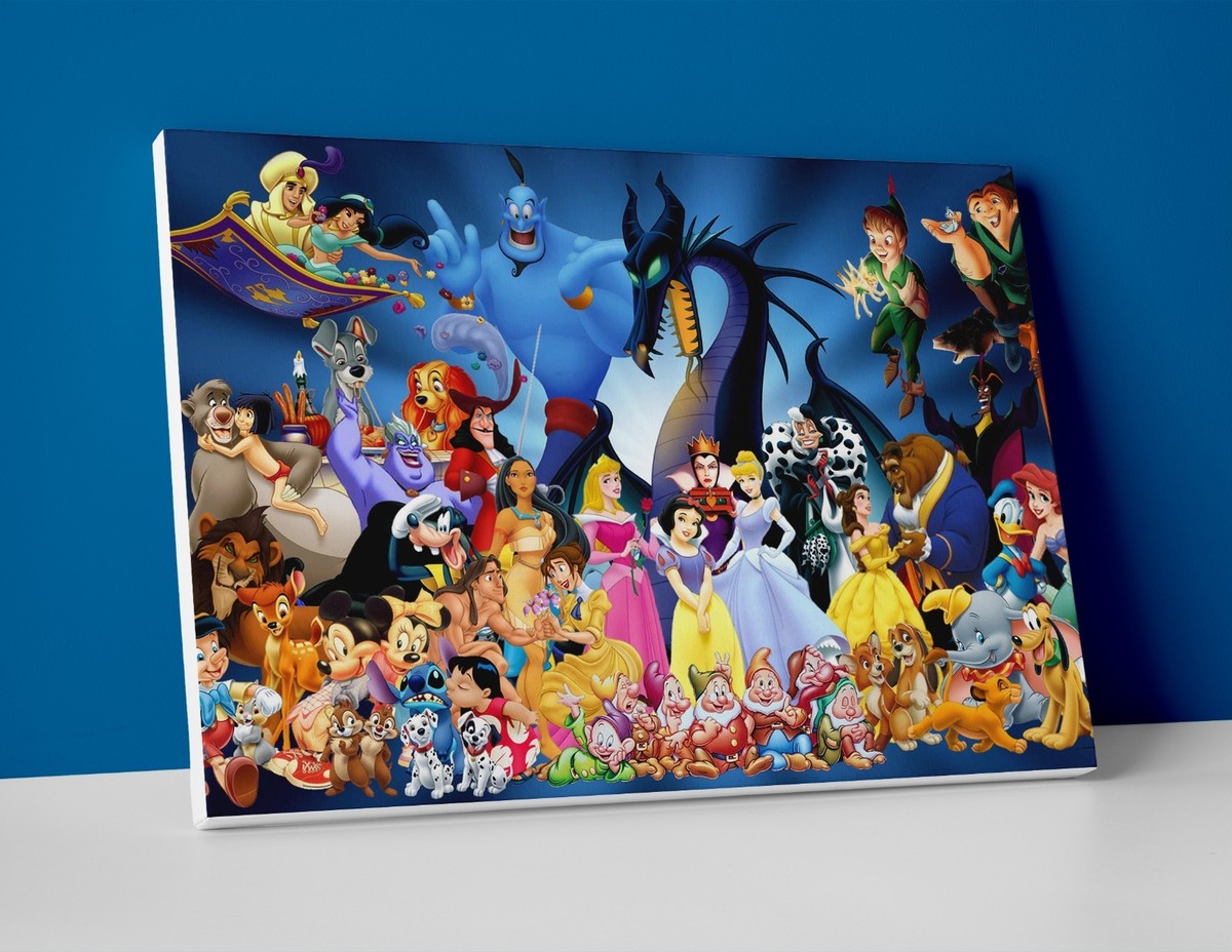 印刷物 Disney - Disney Character Art Collection Vintage Walt Disney Characters Needlepoint Book w/ Dust