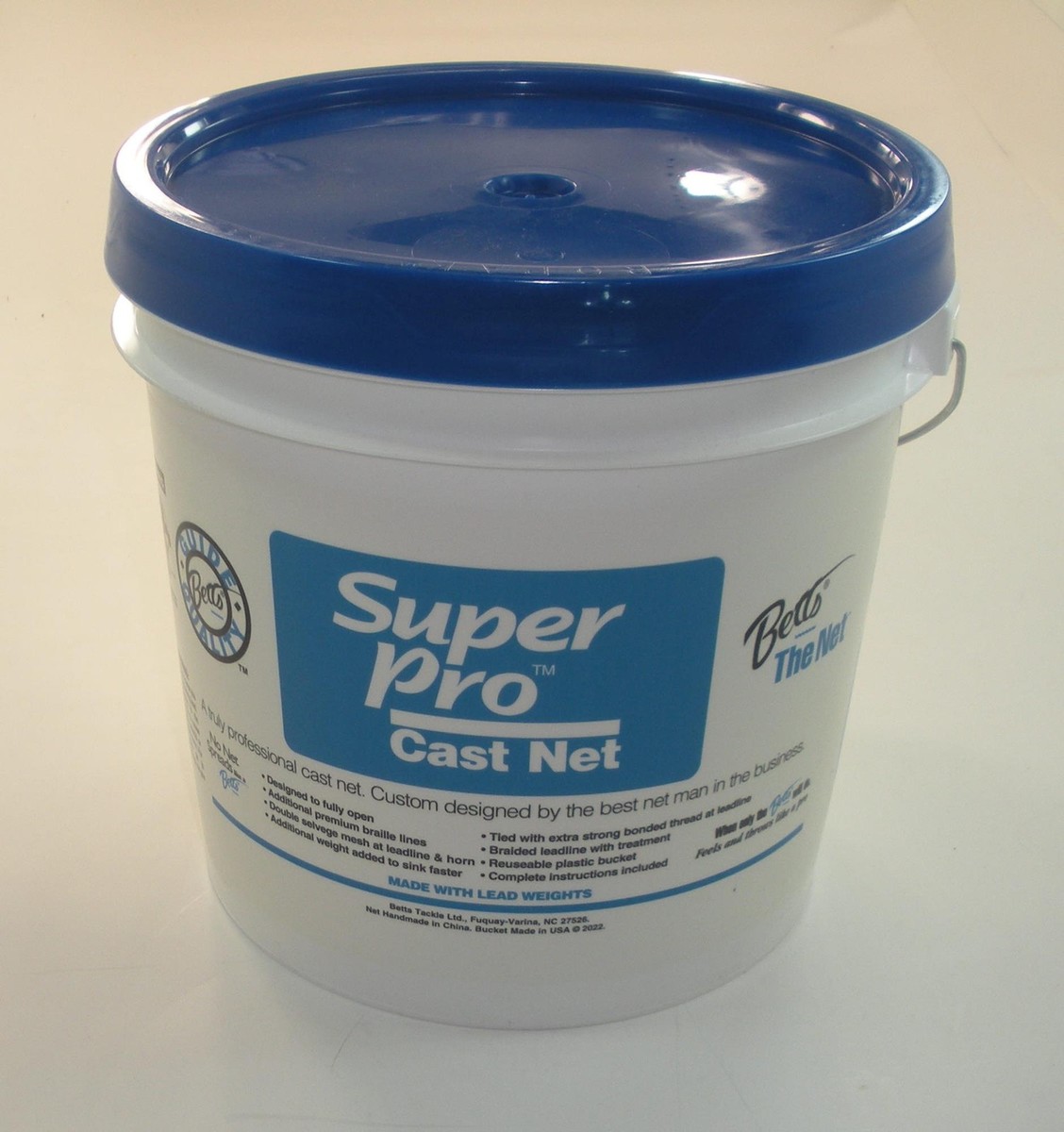 Rete Da Lancio Betts 19-7DH Super Pro: Rete Pressofusa Con Raggio 7 Piedi Per Pesca Professionale