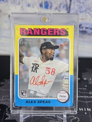 2024 Topps Heritage - Real One Autographs Alex Speas #ROA-ASP Red Ink /75 ( RC)