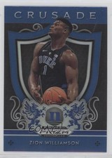 2019-20 Panini Prizm Draft Picks Crusade Blue Prizm Zion Williamson #51 8p7