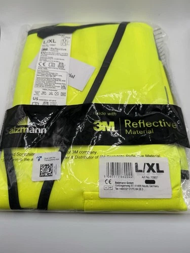 Salzmann Multi-Pocket Working Vest L/XL Reflective Vest 3M Reflective Material image 2