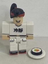 ROBL0X RESTAURANT TYCOON SUSHI CHEF Celebrity Series 3 Figure COMPLETE (NO CODE)