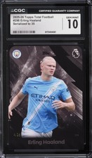 2025-26 Topps Total Football Premier L Erling Haaland /35 CGC 10 Gem Mint SP 298