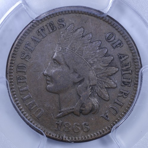 1866 Indian Head Cent - 1c PCGS VF30 CAC ✅ - Nice Coin! - Picture 3 of 4