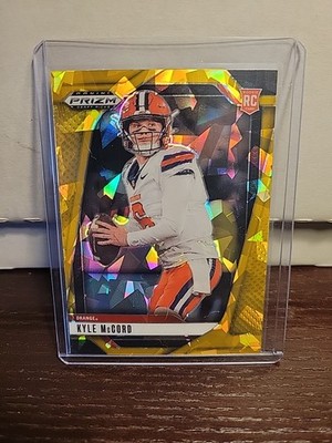 2025 Panini Prizm Draft Picks #116 Kyle McCord Prizms Gold Ice Syracuse Orange