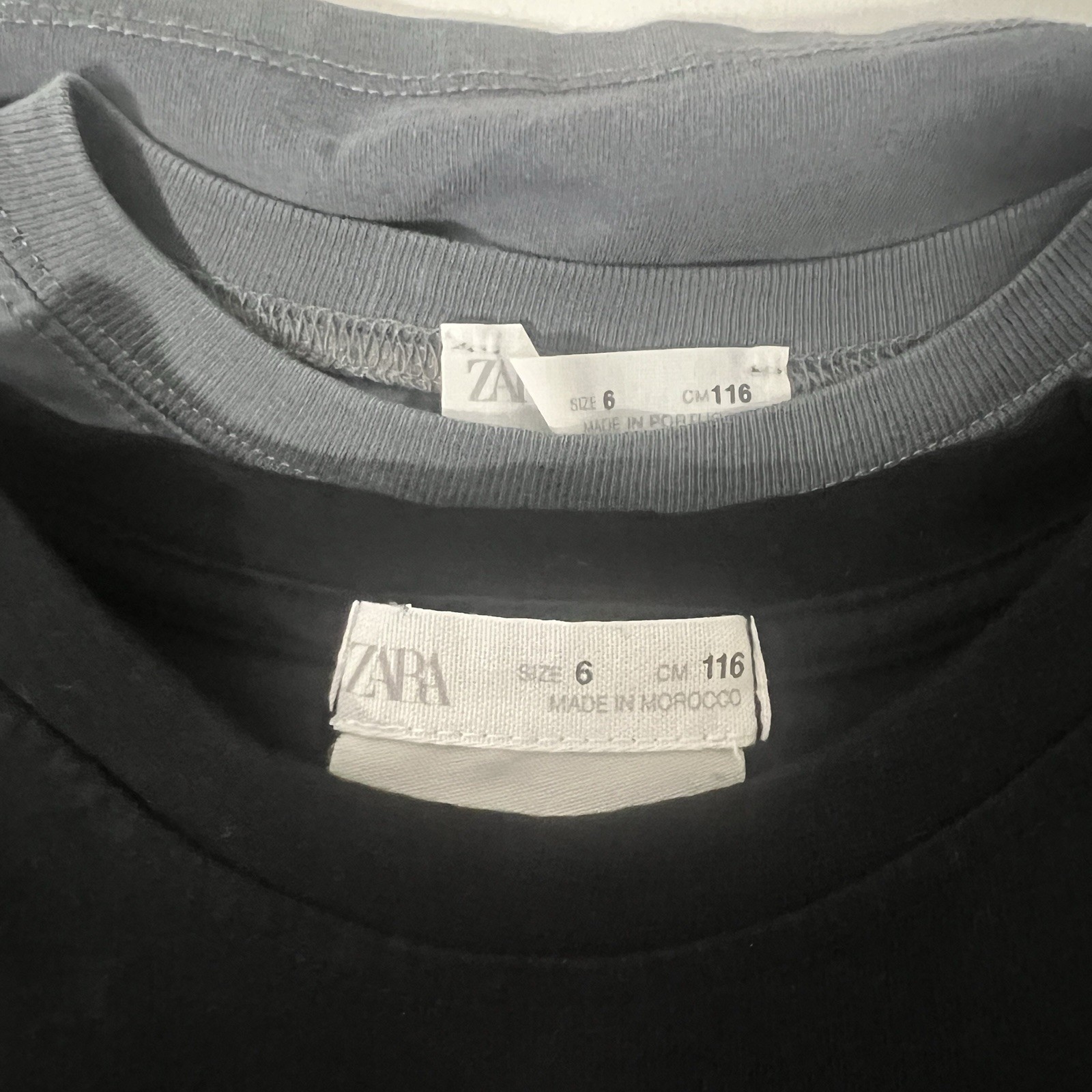 Zara Kids Boys Size 6 Bundle EUC (2) Shirts Black Panther, Graphics Gray image 2