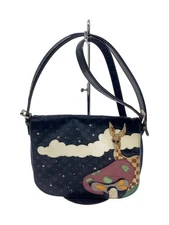 LOUIS VUITTON Cont de Feu Musette Monogram Satin BLK Canvas BLK From Japan