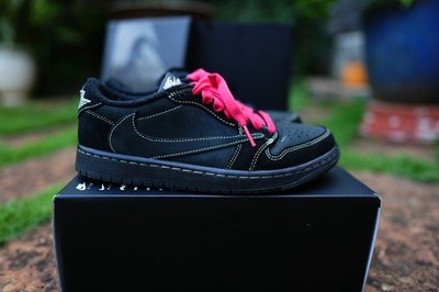 Size 7.5 - Jordan 1 Retro Low Travis Scott Black Phantom