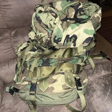 Vintage Woodland Camouflage Hunting Hiking Backpack Slightly Used