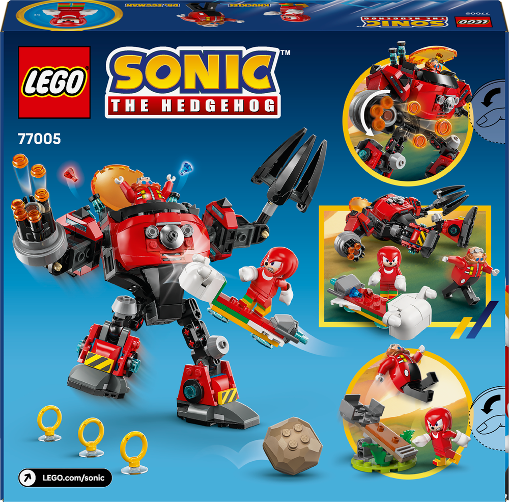 LEGO Sonic the Hedgehog 77005 Knuckles Eggman Egg Crusher