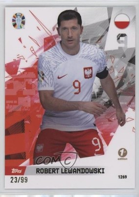 2023 Topps Total Football UEFA Euro 2024 Series 1 23/99 Robert Lewandowski 14dq