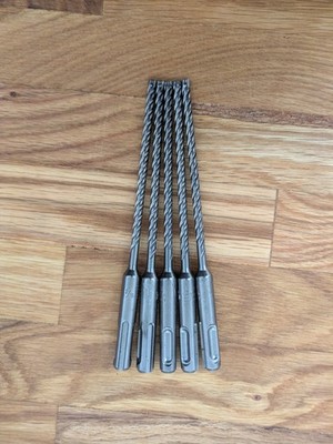 LOT OF 5 -Milwaukee SDS-Plus 4-Cutter Drill Bit, 3/16in. x 6in. 48-20-7311